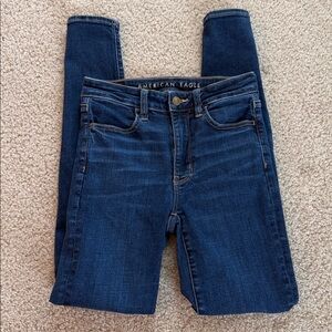 American Eagle Outfitters Size 2 Long Super High Rise Jeggings